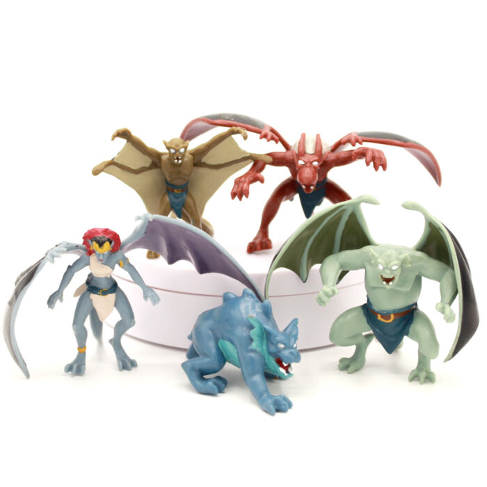 Gargoyles Disney Figurine Lot of 5 PVC 3-Inch Applause (1994)