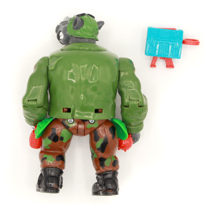 TMNT Mutations Mutatin' Rocksteady w Lunch Launcher Playmates (1992) - Image 3