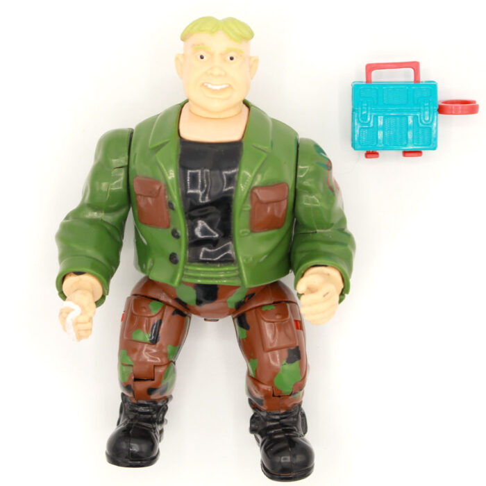 TMNT Mutations Mutatin' Rocksteady w Lunch Launcher Playmates (1992) - Image 2