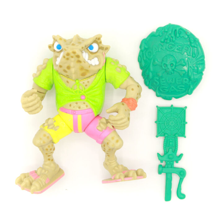 TMNT Napoleon Bonafrog w Gas Shield & Foot Swatter Playmates (1990)