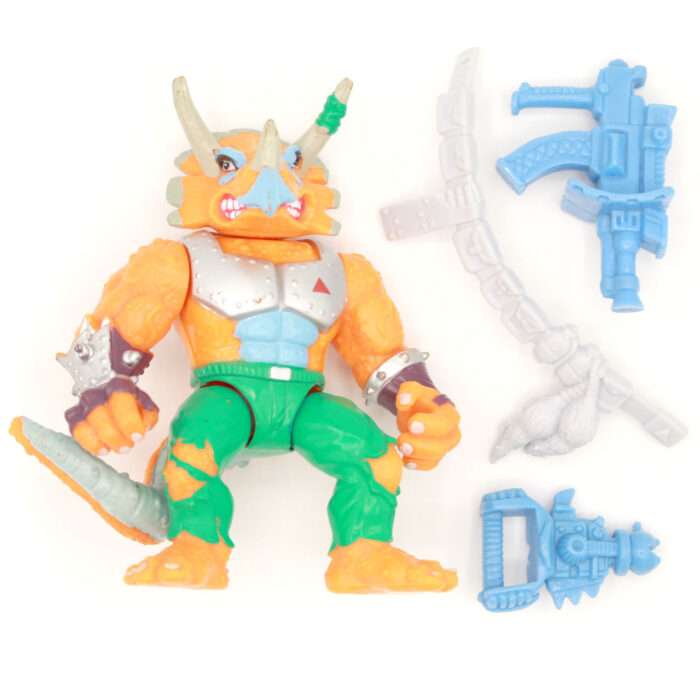 TMNT Triceraton Horned Hoodlum 100% Complete Playmates (1990)