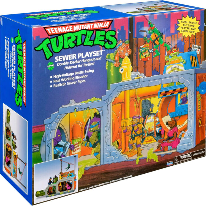 TMNT Ninja Turtles Classic Sewer Lair Playset Reissue Playmates (2025) - Image 2