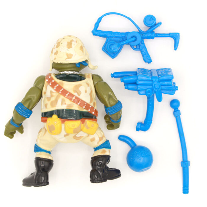 TMNT Lieutenant Leo with 4 x Accessories Playmates (1991) - Image 2
