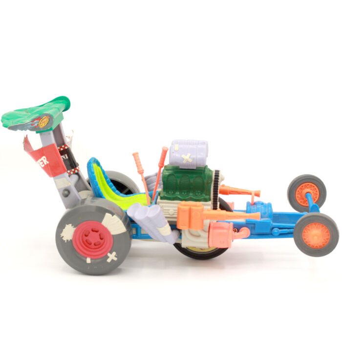TMNT Sewer Dragster Vehicle 100% Complete w Rip Cord Playmates (1990) - Image 2