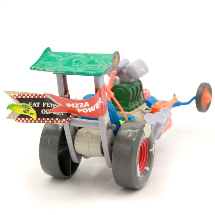 TMNT Sewer Dragster Vehicle 100% Complete w Rip Cord Playmates (1990) - Image 3