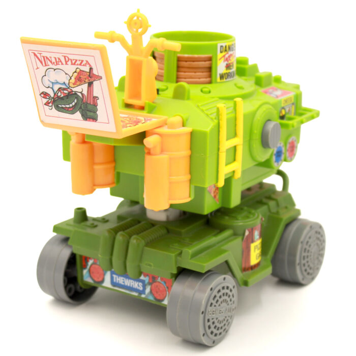 TMNT Pizza Thrower Vehicle Working Original Playmates (1989) - Image 9