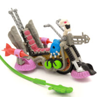 TMNT Psycho Cycle Foot Clan Vehicle w Rip Cord Playmates (1990)