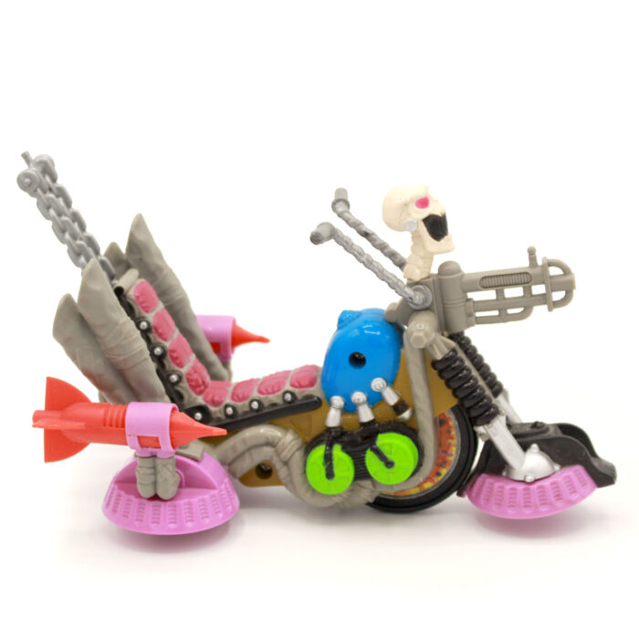 TMNT Psycho Cycle Foot Clan Vehicle w Rip Cord Playmates (1990) - Image 2