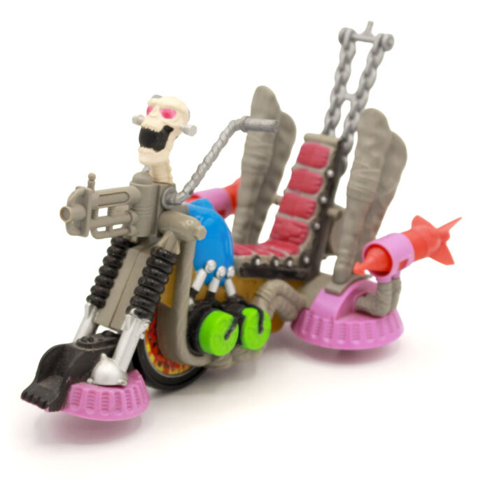TMNT Psycho Cycle Foot Clan Vehicle w Rip Cord Playmates (1990) - Image 4