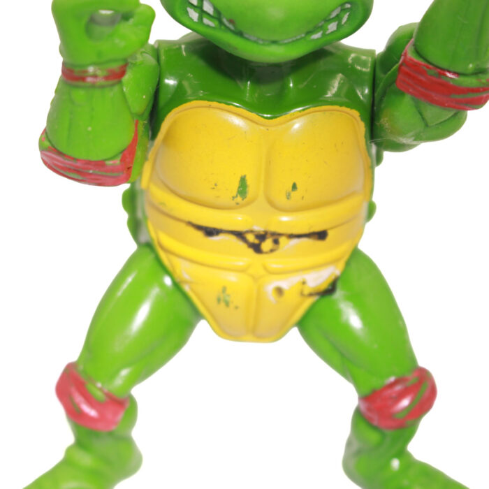 TMNT Raphael Soft Head w Belt Playmates (1988) Poor Condition - Image 2